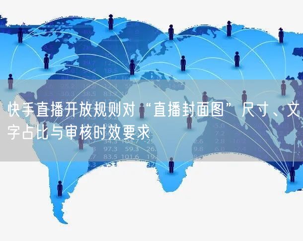 快手直播开放规则对“直播封面图”尺寸、文字占比与审核时效要求