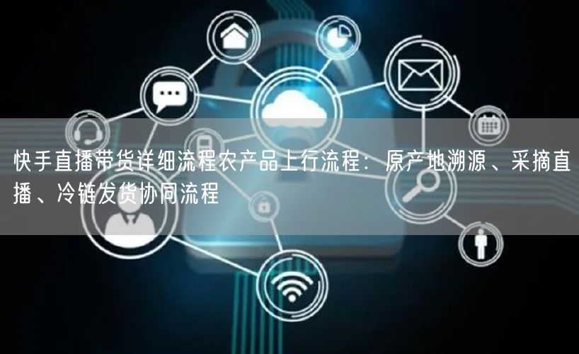 快手直播带货详细流程农产品上行流程：原产地溯源、采摘直播、冷链发货协同流程